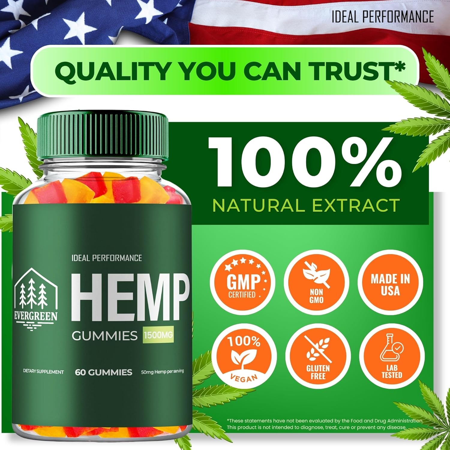 Evergreen Hemp Gummies - Ever Green Supplement Hemp Gummies - Maximum Strength, All Natural Overall Health and Wellness Support, Evergreen Health Gummy Reviews (2 Pack) - Image 6