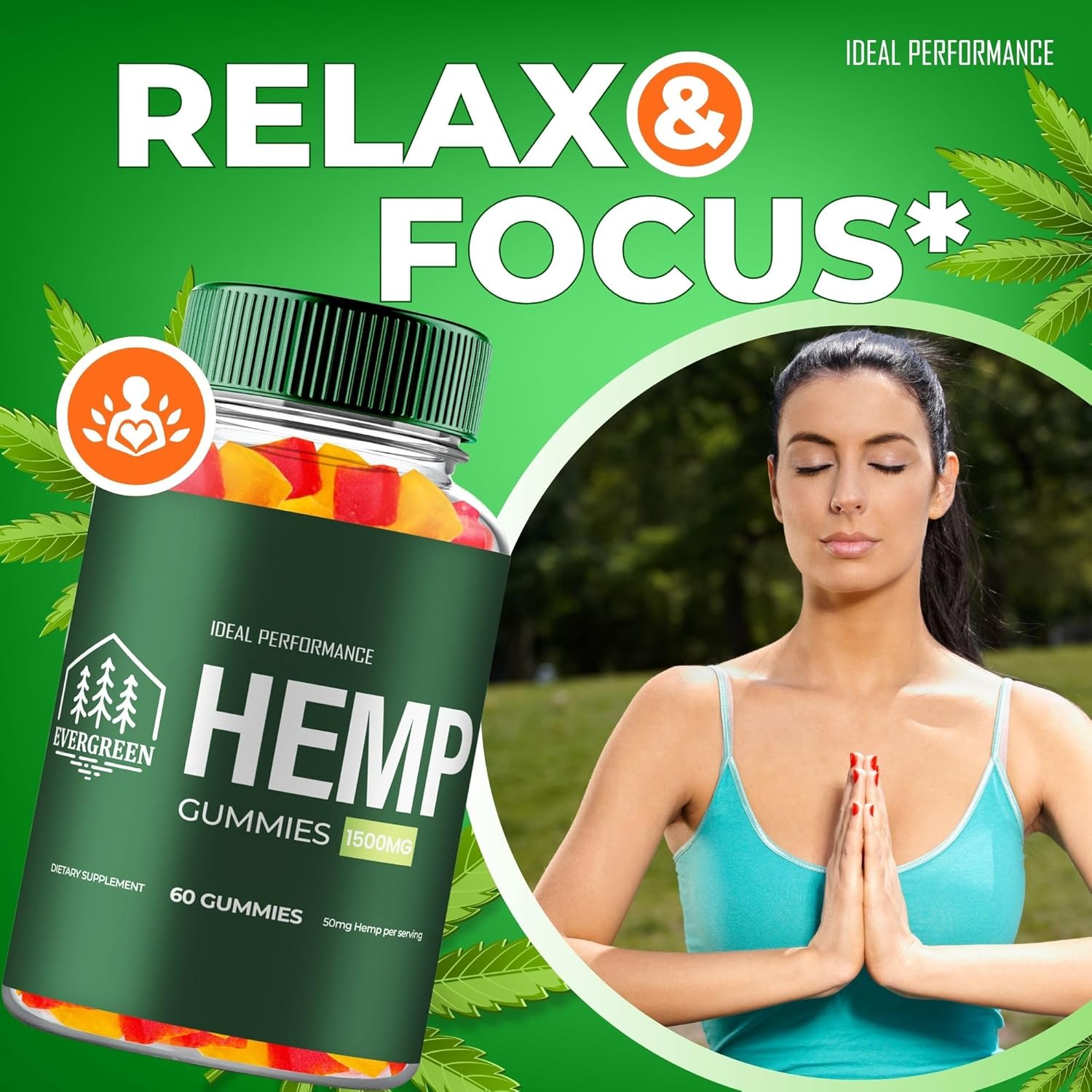 Evergreen Hemp Gummies - Ever Green Supplement Hemp Gummies - Maximum Strength, All Natural Overall Health and Wellness Support, Evergreen Health Gummy Reviews (2 Pack) - Image 7