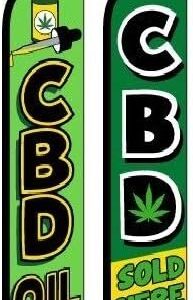 OnPoint Wares CBD Sold Here CBD OIL King Flag- Pack of 2(Hardware not Included-FI)
