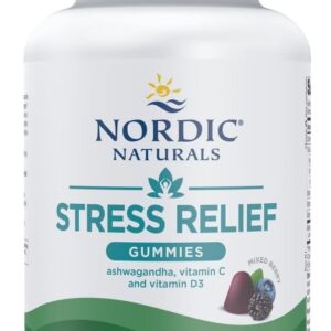 Nordic Naturals Stress Relief Gummies, Mixed Berry, 40 Gummy Supplements, Supports Daily Mood and Immune System Health, Non-GMO, Vegetarian, 20 Servings