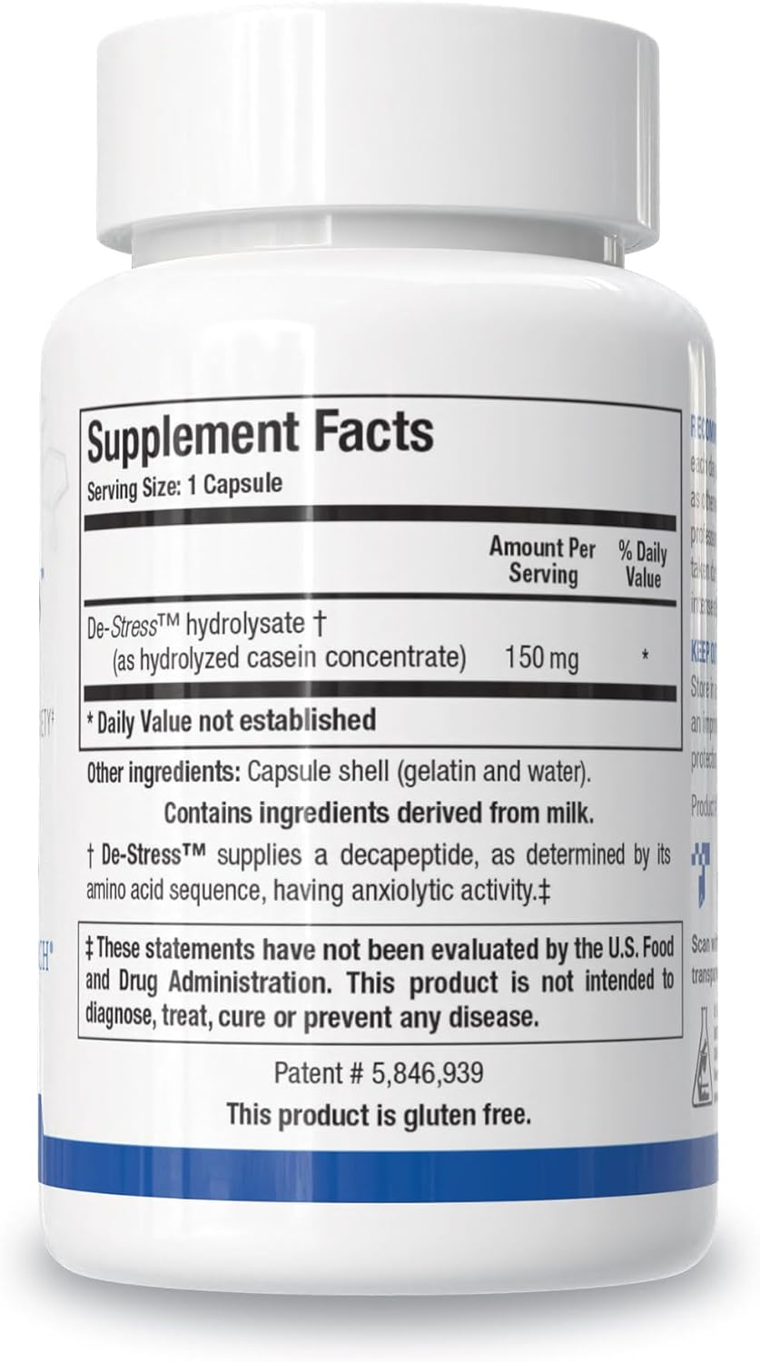 BIOTICS RESEARCH De-Stress Patented Nutrient Designed to Support Calmness, Healthy Sleep Habits, All-Natural Supports Mental Wellness & Calm. 30 Capsules - Image 2