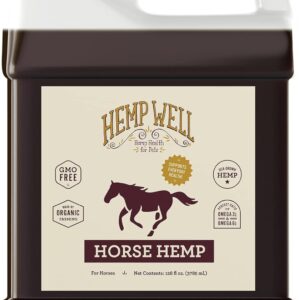 Hemp Well Thrive Oil for Horses, Everyday Supplement for Overall Health, Supports Hip, Joint, and Heart Health, Horse Joint Supplement, Organically Sourced Hemp Seed Oil- 1 Gallon