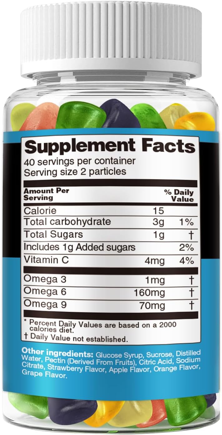 Premium Gummies Pure Oil Gummy, Advanced Extra Strength Rich in Omega 3 6 9-0930-A008 -QJJJJT - Image 3