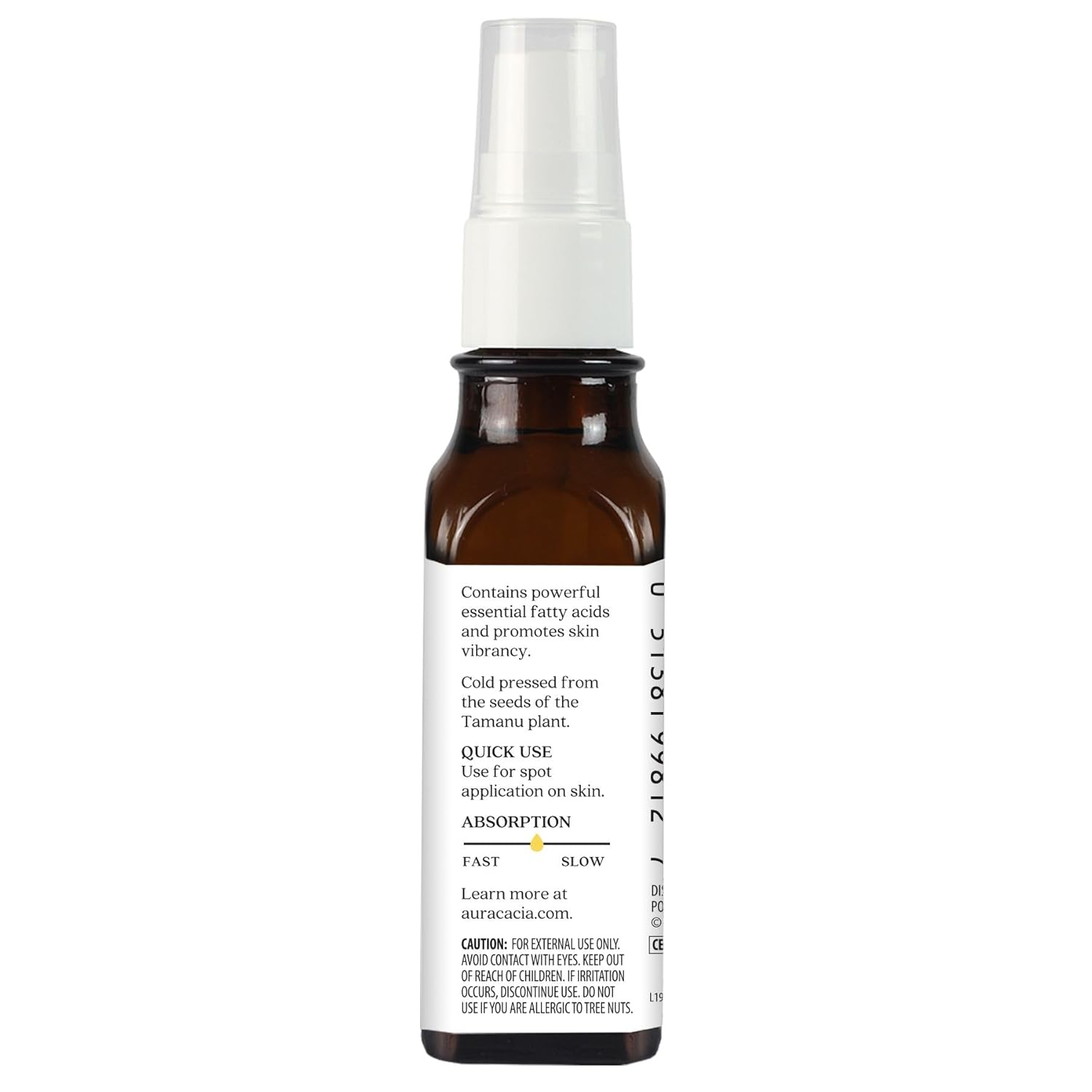 Aura Cacia Organic Natural Skin Care, Nourishing Tamanu Oil, 1 fluid ounce bottle - Image 3