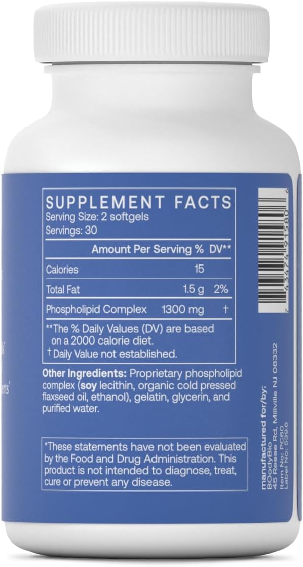 BodyBio PC - Phosphatidylcholine for Brain Health, Mental Clarity, Cognitive Function, Cellular Repair & Healthy Aging, Phospholipid Complex Supplement for Gentle Daily Detox - Image 2