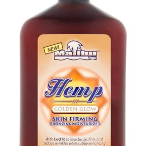 Malibu Tan Hemp Golden Glow Skin Firming Lotion, Medium Deep, 18 fl oz (530 ml) - 1-PACK