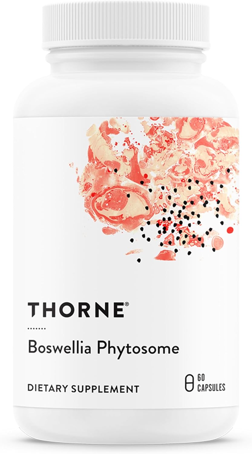 THORNE - Boswellia Phytosome - Supports a Healthy Inflammatory Response in the Brain, Lungs, GI Tract, Muscles, Joints & Tendons* - Third-Party Certified - Gluten, Dairy & Soy-Free - 60 Capsules