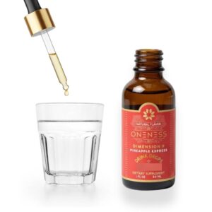 Fast-Acting Mood & Focus Drops | Water Soluble Astaxanthin Hemp Extract | Add to Any Drink or Mocktail | Liquid Antioxidant & Adaptogen | 60 Servings | Sugar-Free | Bliss + Oneness®