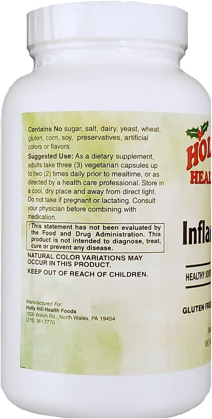 Holly Hill Health Foods, Inflammove (Healthy Joint & Mobility Support*), 180 Vegan Capsules - Image 3