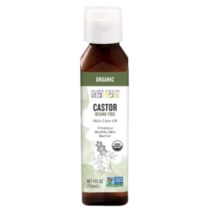 2 Packs of Aura Cacia Skin Care Oil - Organic Castor Oil - 4 Fl Oz
