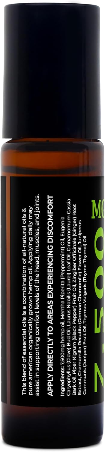 GreenIVe 7,500mg Hemp Roll-On Quick Soothe Therapeutic Essential Oil Blend for Topical Targeting Roll-On (4 Pack) - Image 2
