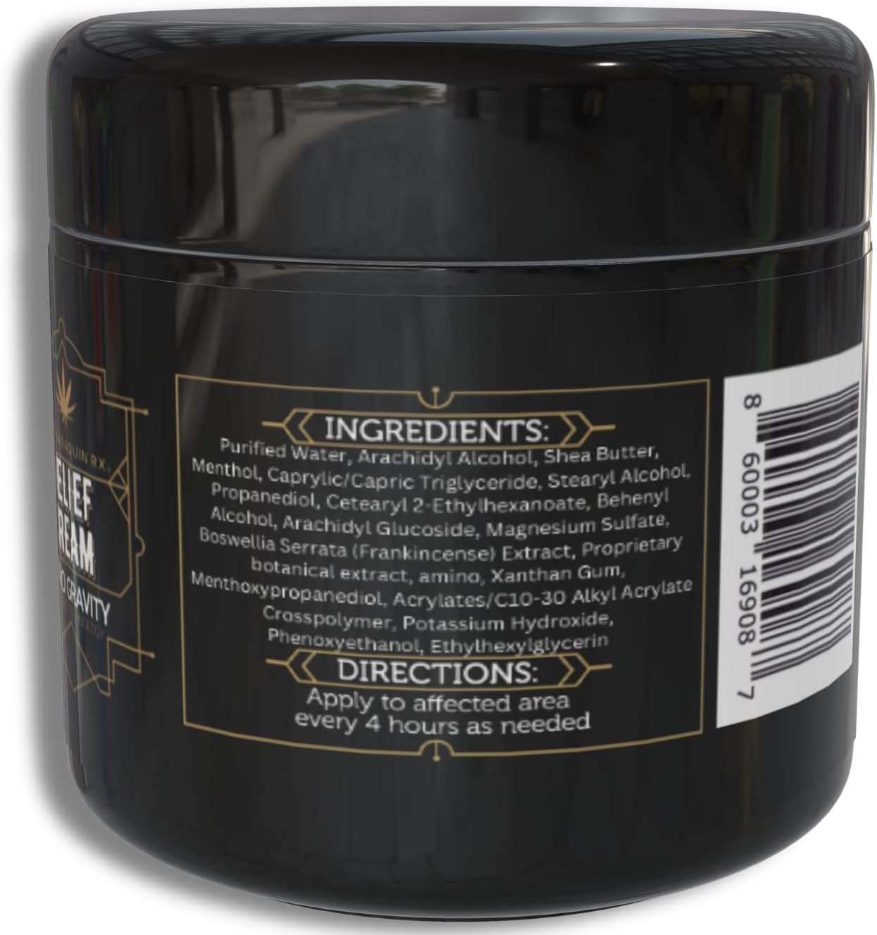 Cannabaquin Hemp Cream Maximum Strength. Hemp Oil & Arnica Cream, May Soothe Discomfort on Joint Muscle Shoulder Hip Neck Knee & Back Support. All Natural Relief Cream Made in USA. Instant Menthol Rub - Image 2
