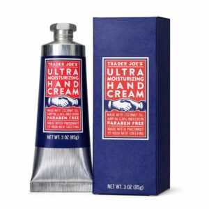 Trader Joe's Ultra Moisturizing Hand Cream with Coconut Oil, Hemp Seed Oil, 20% Shea Butter, Paraben Free, 3 Ounce