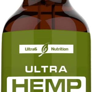 Ultra6 Nutrition Hemp Oil – Supports Smooth Movement, Flexibility & Joint Comfort – Hemp Oil for Bone Health – 120 Servings – Made in USA