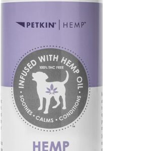 Petkin Hemp Fragrance for Dogs and Cats - with Hemp Oil & Calming Lavender Extract, 8 oz - Soothes, Calms & Conditions - Keeps Pet Smelling Great - for Home, Travel & Use on Pet Bedding