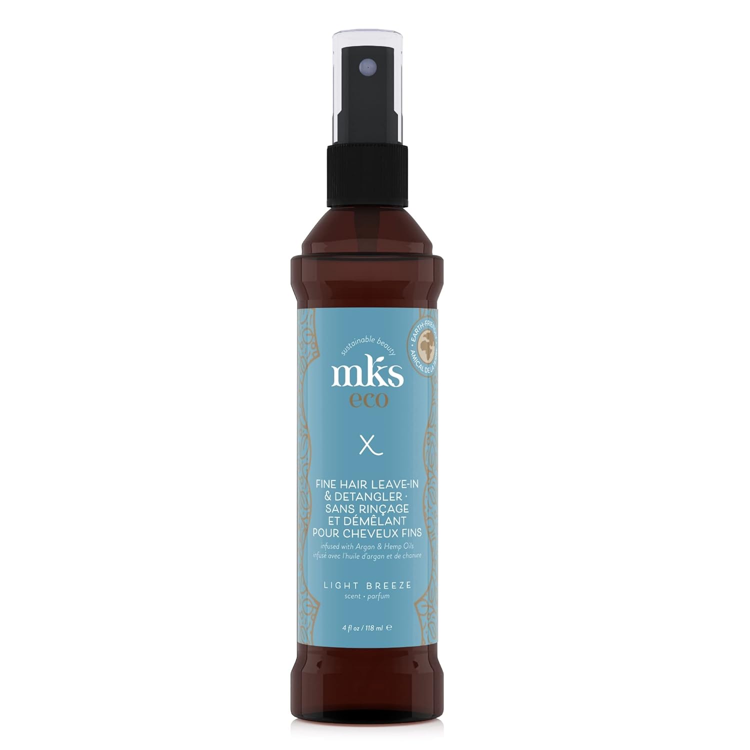 MKS eco X - Leave-In Treatment & Detangler - Moroccan Argan Oil, Hemp Seed Oil - Vegan & Cruelty Free