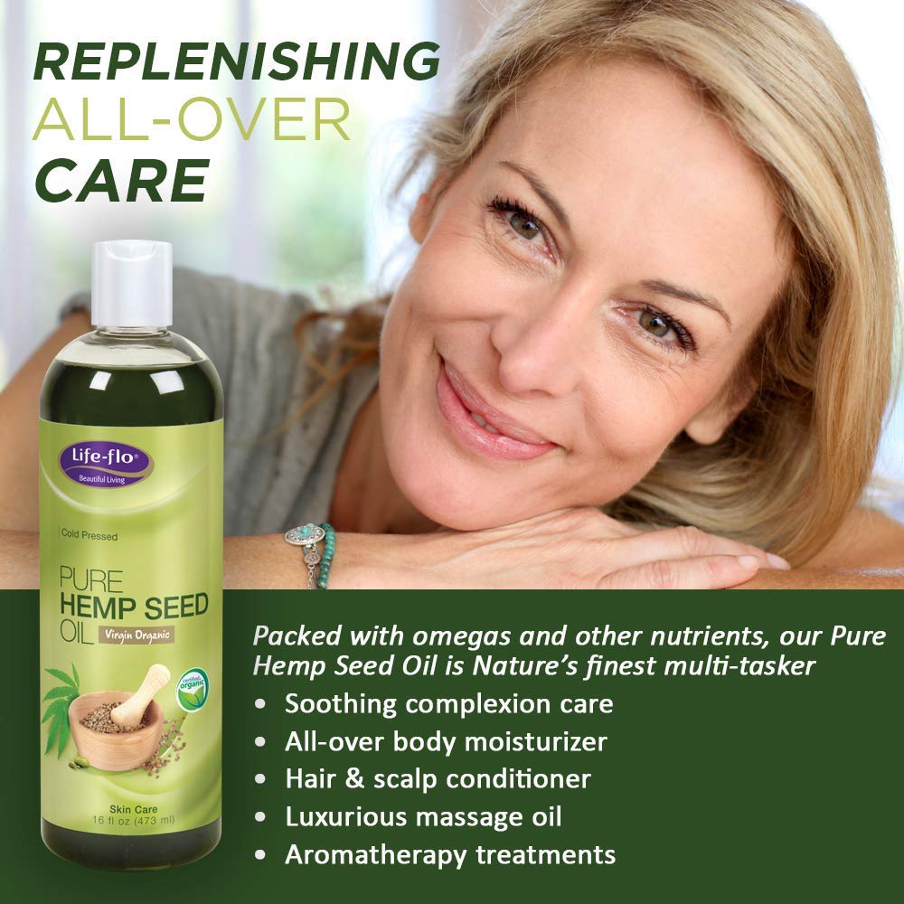 LIFE-FLO Carrier Oil | 16oz (Pure Hempseed Oil) - Image 2