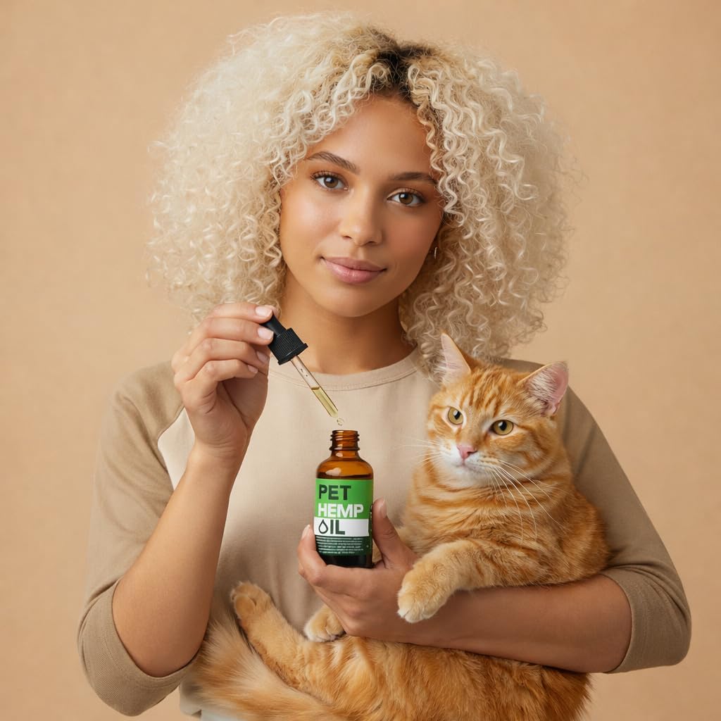 Hemp Оil for Dogs Cats%100 Organic Advanced Calming Supplement, Helps Pets with Аnxiеty, Hyperactivity, Strеss, Аrthritis - Sеizures, Pain Relief - Skin Care - Storms, Fireworks - Canine - Image 6
