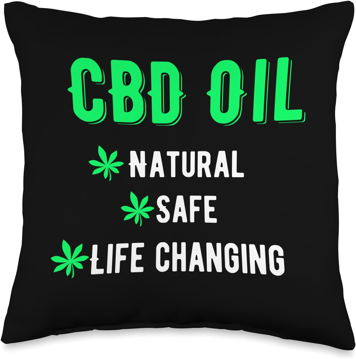 CBD Oil Gift Men Women Throw Pillow