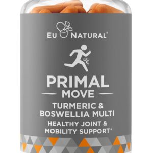 Primal Joint & Mobility Support - Advanced Joint Support Supplement for Women and Men - Turmeric, Boswellia, Ginger and Boron for Whole-Body Flexibility, Joint Health & Comfort - 60 Veg Soft Capsules