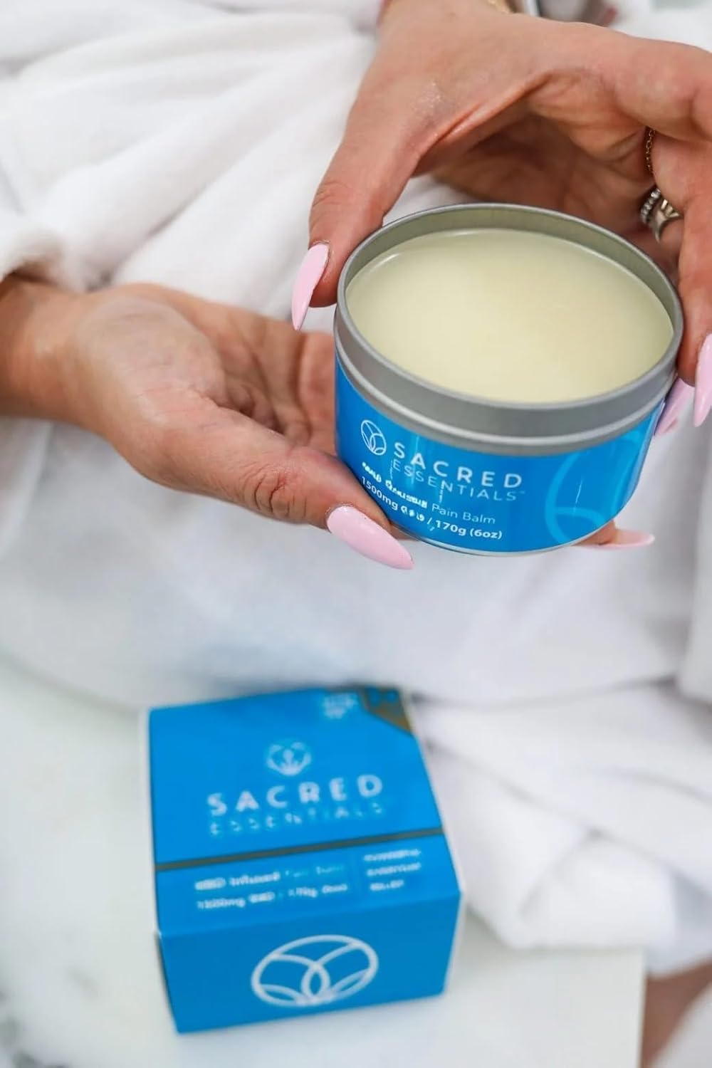 Sacred Essentials™ Extra Strength Hemp Cream, 6 oz, 1500 mg - Ideal for Muscles, HIPS, Joints, Neck, Back, Elbows, Fingers, Hands, and Knees. Made in USA - Image 2
