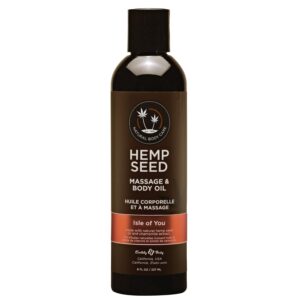 Hemp Seed Massage & Body Oil - 8 fl. oz. - Nourishing, Moisturizing Massage Oil - Hemp Seed, Apricot, Grapeseed & Sweet Almond Oil - Vegan & Cruelty Free