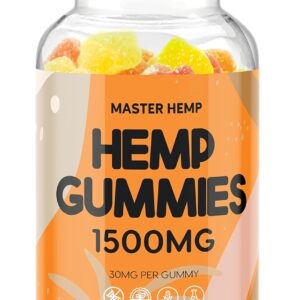 Organic Hemp Gummies Advanced Extra Strength - High Potency Best Sleep Gummy for Adults - Low Sugar Candy Zero ÇBĎ Oil, Made in USA