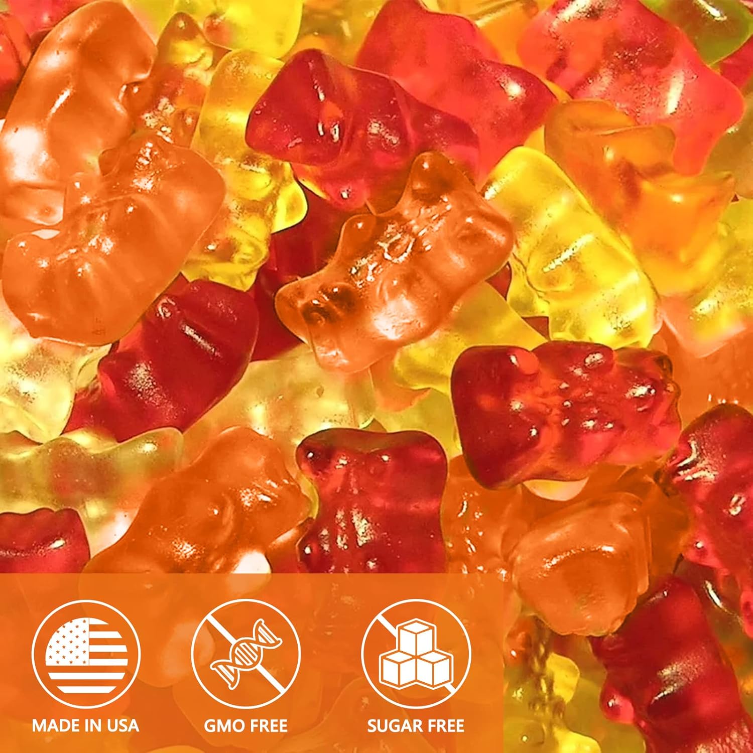 HOOLOO Hemp Gummies 980,000 Fruity, Bears Sugar Free Hemp Gummy for Adults, Made in USA - Image 9