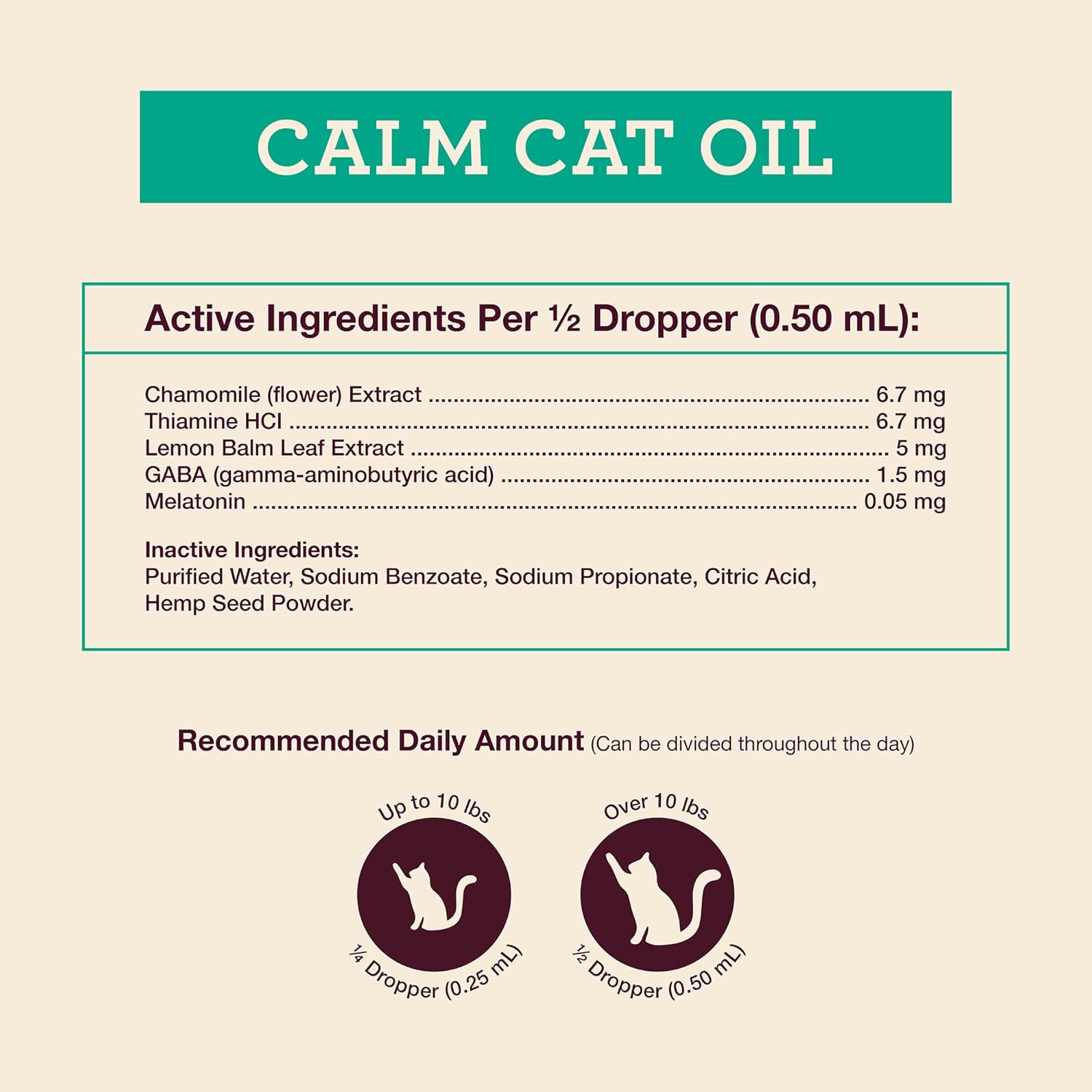 Hemp Well Calm Oil for Cats – Natural Calming Aid for Anxiety, Travel & Stress – Supports Relaxation, Reduces Unwanted Behavior & Grooming Issues – Organic Hemp Formula – 2 oz - Image 4
