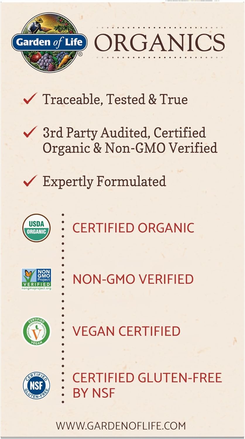 Garden of Life Organic Ashwagandha Supplement with Probiotics & Ginger - Stress, Mood & Energy Support, Vegan, Gluten Free, Non GMO, 2 Month Supply, 60 Tablets - Image 10