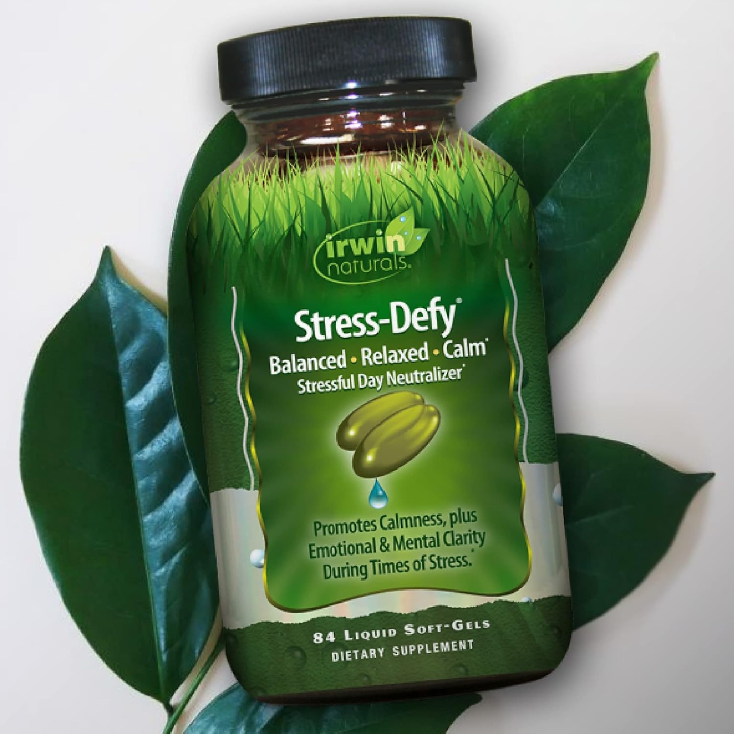Irwin Naturals Stress-Defy Mood Support – 84 Liquid Soft-Gels – Calm, Balance & Emotional Wellness - Image 5