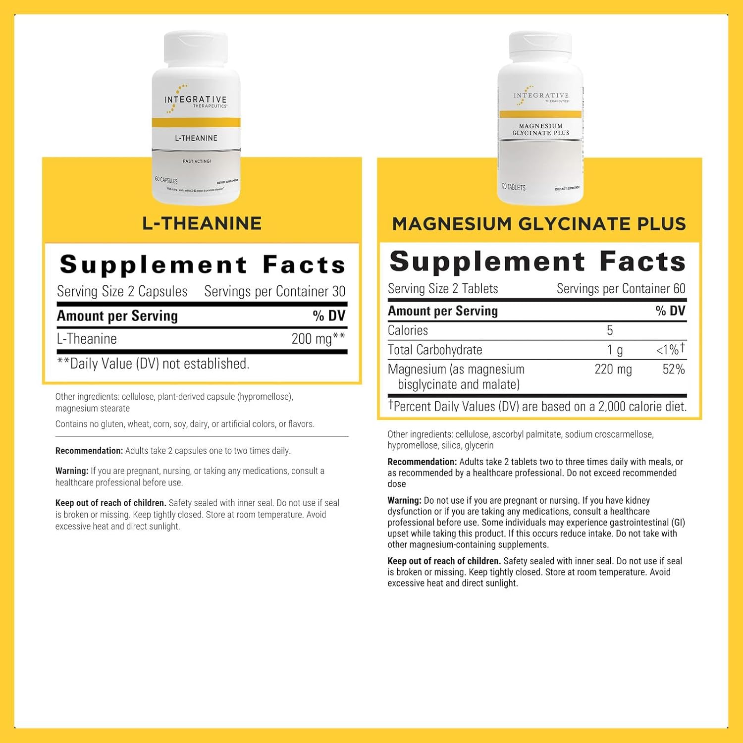 Integrative Therapeutics L-Theanine & Magnesium Glycinate Plus - Image 2