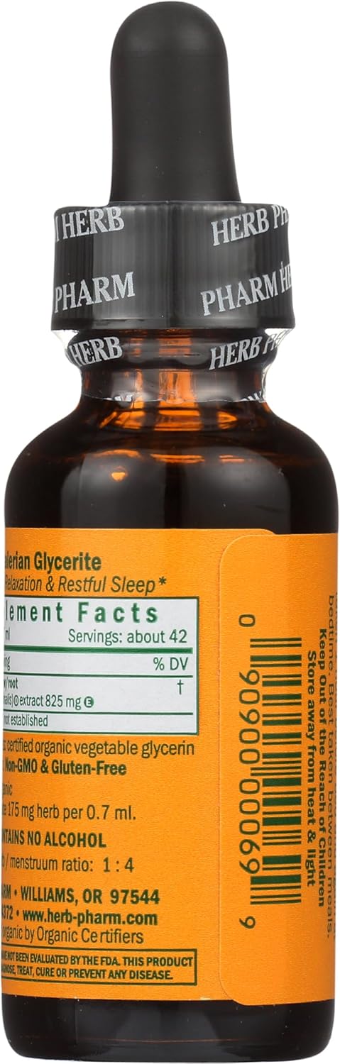 Herb Pharm Organic Valerian Root Liquid Extract, Alcohol-Free: Sleep & Relaxing, Calming Nighttime Sleep Support Supplement, Sugar-Free Herbal Supplement, 1 Oz - Image 4