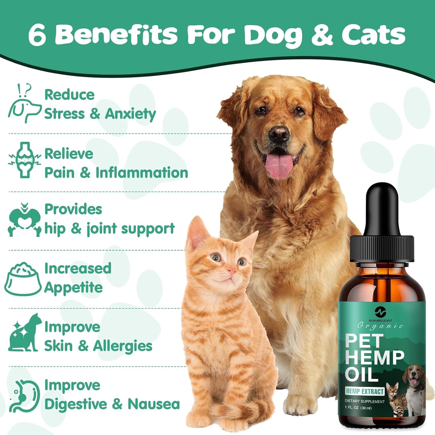 Hemp Oil for Dogs Cats - Нiр Jоint Hеalth Pet Supplement - Helps Pets with Pаin, Strеss, Slееp, Аnxiеty, Аrthritis, Sеizures Rеlief - Cаlming Trеats (2 Packs) - Image 3