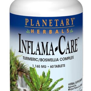 Planetary Herbals Inflama-Care 1165mg Turmeric/Boswellia Complex - 60 Tablets