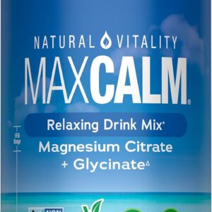 Natural Vitality Calm, Magnesium Supplement, Anti-Stress Drink Mix Powder, Gluten Free, Vegan, & Non-GMO, Original Unflavored, 16 oz