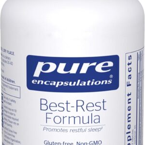 Pure Encapsulations Best-Rest Formula - Supports Restful Sleep - for Relaxation - Restful Sleep Supplement - Non-GMO & Vegan - 120 Capsules