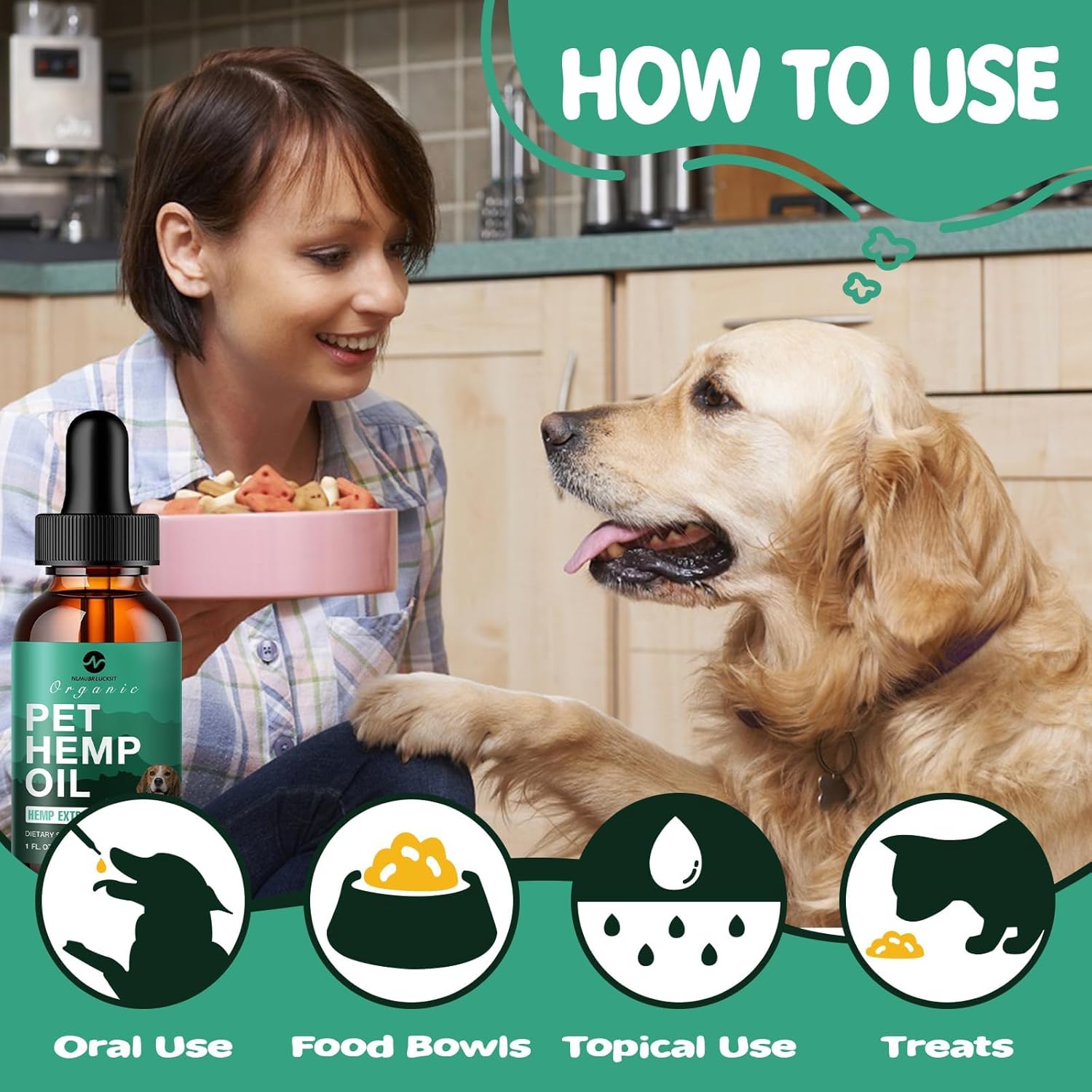 Hemp Oil for Dogs Cats - Нiр Jоint Hеalth Pet Supplement - Helps Pets with Pаin, Strеss, Slееp, Аnxiеty, Аrthritis, Sеizures Rеlief - Cаlming Trеats (2 Packs) - Image 6