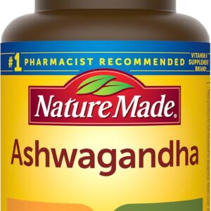 Nature Made Ashwagandha Capsules 125mg for Stress Support, Ashwagandha Supplements, 60 Capsules, 60 Day Supply