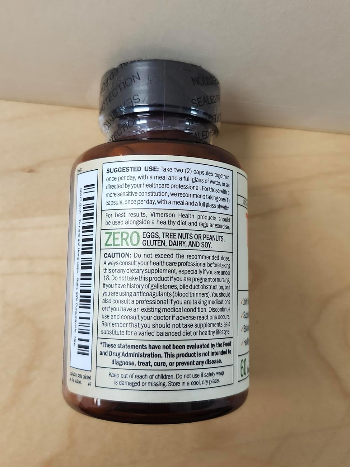 Turmeric Curcumin Supplement with Hemp Seeds & Lemon Balm Extract – Joint Health & Mobility – with Black Pepper for Absorption – Natural Joint Supplement for Men & Women - Image 7