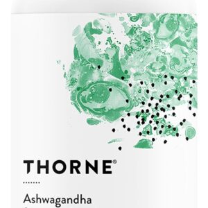 THORNE - Ashwagandha - Highly Concentrated Shoden - Calming Stress Support for Women & Men - Supports Daytime Energy, Mental Clarity & Optimal Immune Function* - Third-Party Certified - 30 Capsules