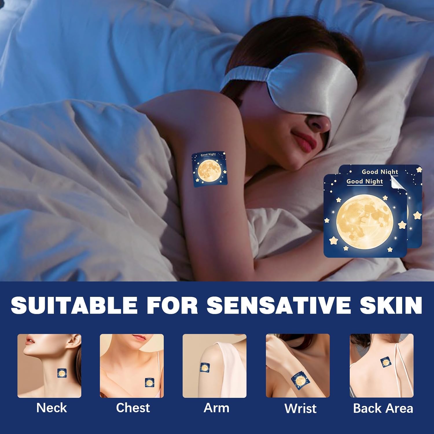 72 Sleep Patches for Adults Extra Strength, All-Natural Deep Sleep Support with Valerian, Melatonin & Magnesium, Gentle Night Comfort Sleeping Patches for Women & Men, Wake Up Refreshed - Image 6