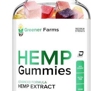 Greener Farms Gummies – GreenerFarms Advanced Formula Hemp Gummies Natural Blend Gummy Reviews (1 Pack - 60 Gummies)