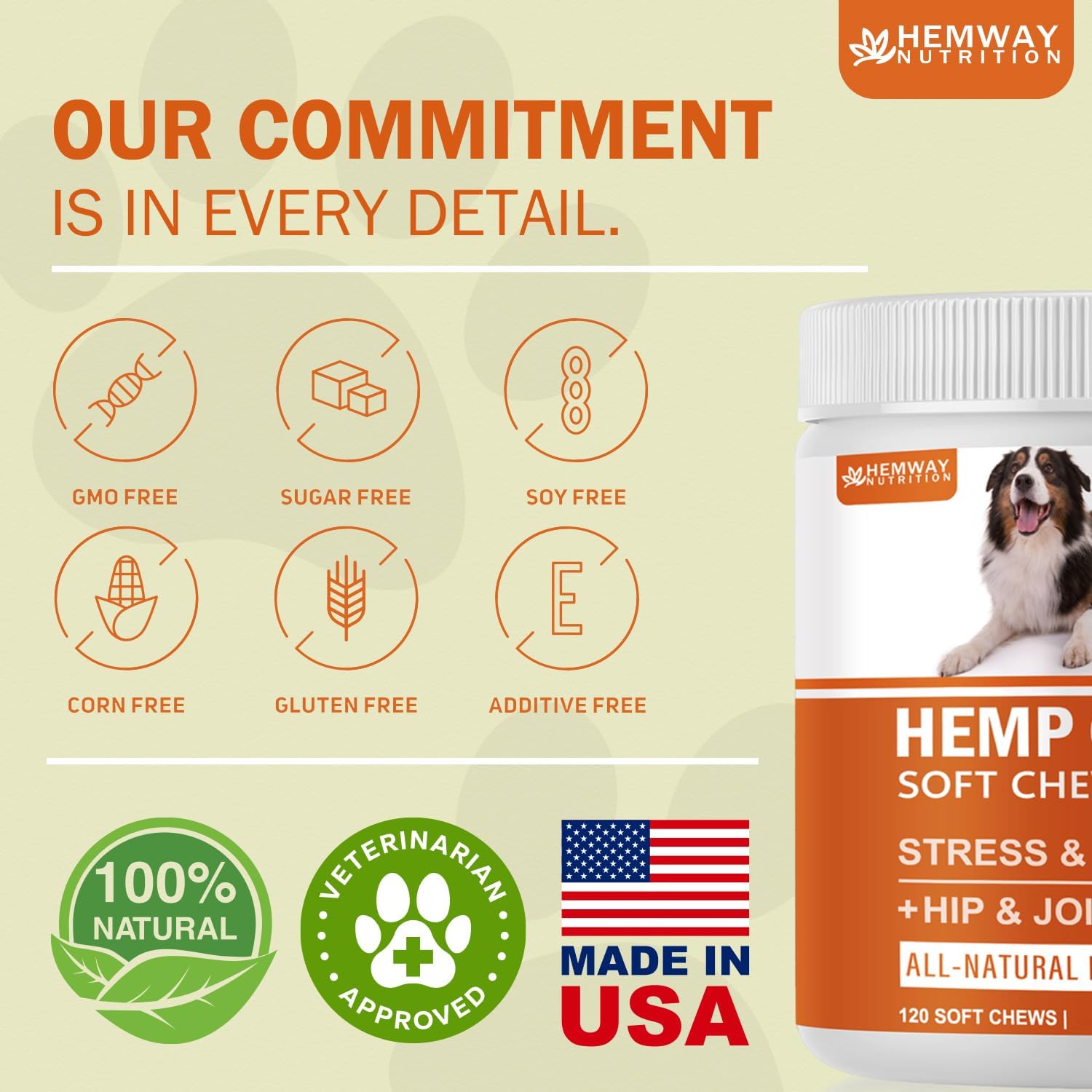 Hеmp Calming Chews for Dogs - Chicken Flavor Soft Chews - Dog Calming Treats Supplement for Storm Anxiety, Sleep, Relaxing, Separation Aid, Stress, Hyperactivity Relief - All Ages & Sizes - 240 Count - Image 6