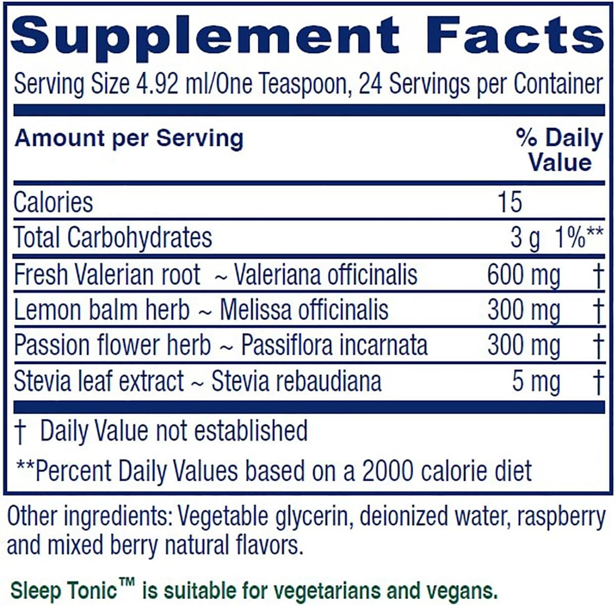 Vitanica Sleep Tonic, Natural Liquid Sleep Aid Supplement, Dr. Formulated, Relaxation and Calm Support for Adults, Stress Relief, Valerian Root, Lemon Balm, Passion Flower, Vegan, 4 Ounce - Image 2