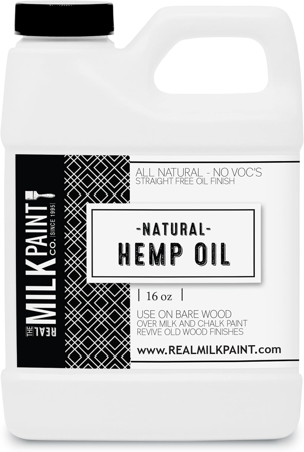 Real Milk Paint, Hemp Oil for Wood Finishing, Cutting Boards, Butcher Blocks, Countertops, Wood Utensils, Food Grade, 16 oz