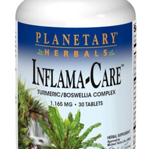 Planetary Herbals Inflama-Care 1165 mg Turmeric, Boswellia Complex - 30 Tablets