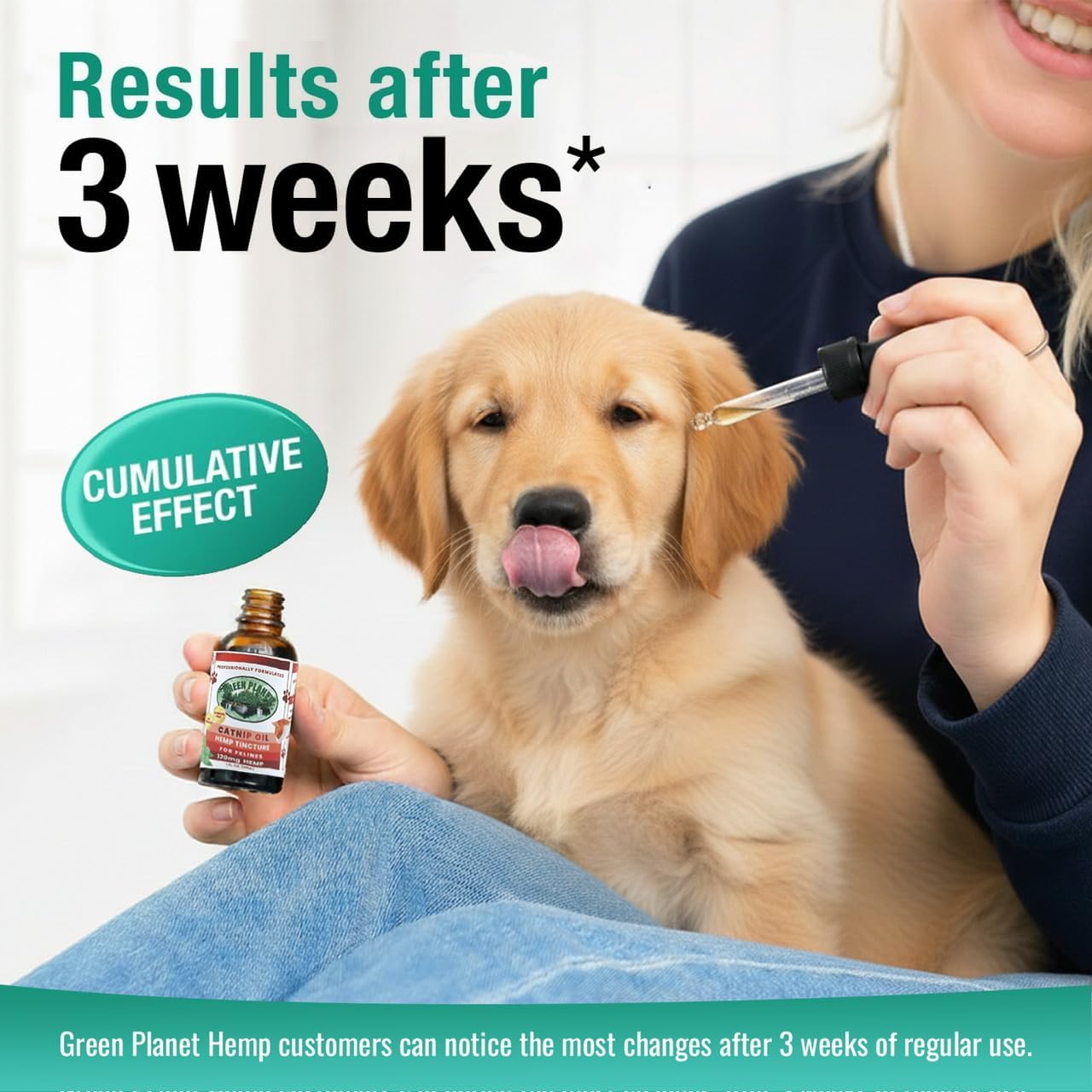 Pet Hemp Oil | Catnip Oil | Dogs and Catsl | Aids with Anxiety, Stress, Pain, Hip, Joint, and Muscle Support for Young to Senior Pets | 120MG Organic Hemp | 100% Natural | Green Planet Hemp - Image 8