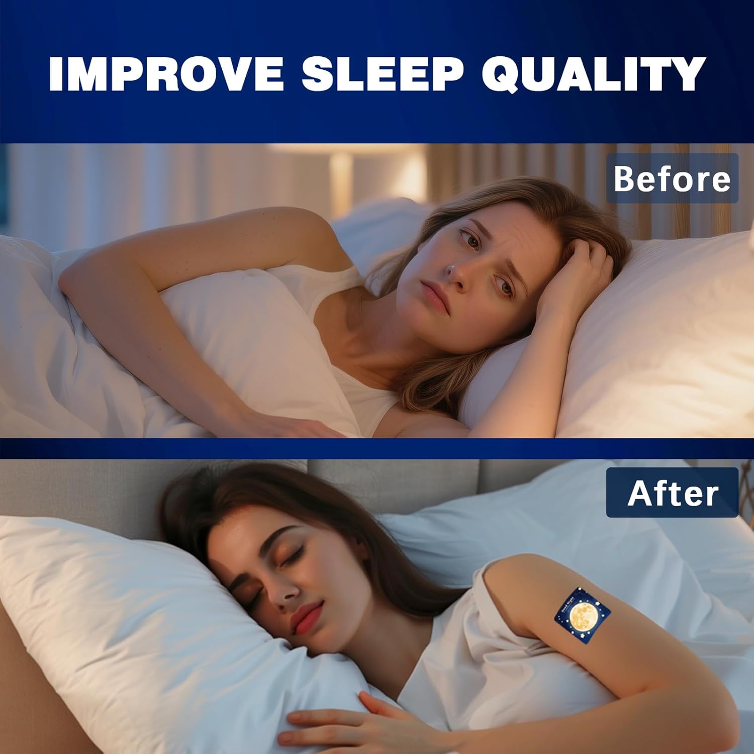 72 Sleep Patches for Adults Extra Strength, All-Natural Deep Sleep Support with Valerian, Melatonin & Magnesium, Gentle Night Comfort Sleeping Patches for Women & Men, Wake Up Refreshed - Image 2