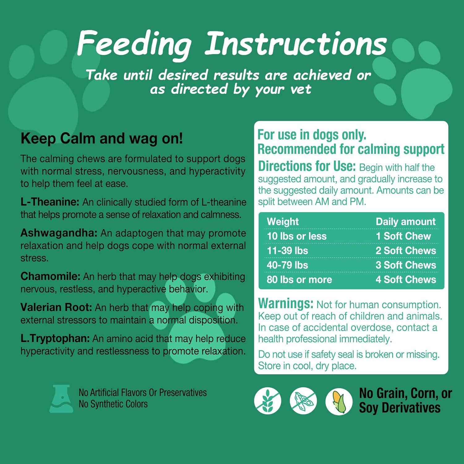 Неmр Calming Chews for Dogs, Anxiety Relief, Sleep Calming Aid, Health & Wellness Supplements for Dog Separation Barking, Chicken Flavor, 180 Chews for All Breeds Ages - Image 7